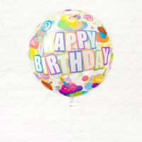 Шар Bubble Happy Byrthday