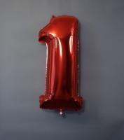 Шар фигура цифра 1 Red