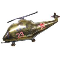 Фольгированный шар Вертолёт (хаки) / Helicopter фигура