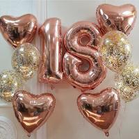 Воздушные шары на 18 лет девушке