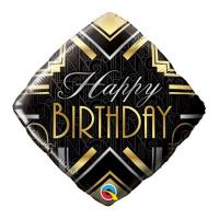 Фольгированный шар маленький Happy Birthday
