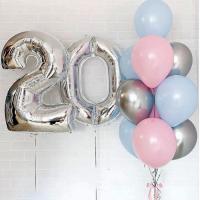 Шары для девушки на 20 лет Пастель