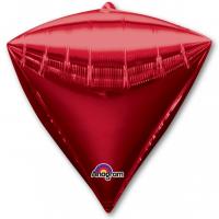 Фольгированный шар Алмаз Металлик Red