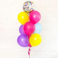 Фонтан из шаров HAPPY BIRTHDAY