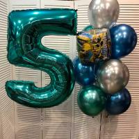 Оформление шарами на 5 лет Трансформеры Бамблби