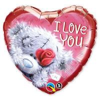 Шар 18 Me To You ILY Роза красная