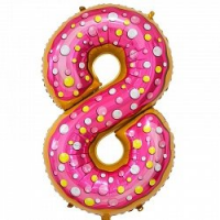 Шар Цифра 8 Пончик, 86 см