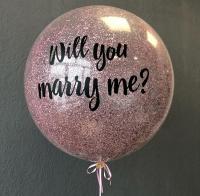 Большой латексный шар Marry me
