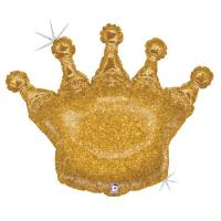 Фольгированный шар Корона золото