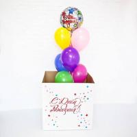 Коробка с шарами Цветное настроение