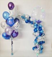 Новогодняя фотозона светящийся баблс