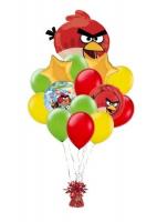 Букет Angry Birds из 15 воздушных шаров