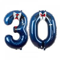 Фольгированная цифра 30 С днем рождения