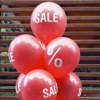 Шар для украшения магазина с надписью Sale Скидка