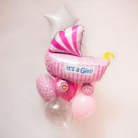 Композиция из шаров It is girl