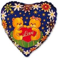 Шар Медвежата с сердечком