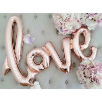 Фольгированный шар Love розовое золото