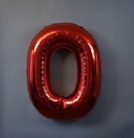 Шар фигура цифра 0 Red