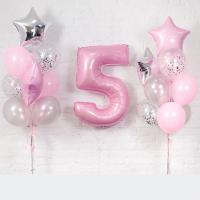 Композиция шаров на 5-летие для девочки