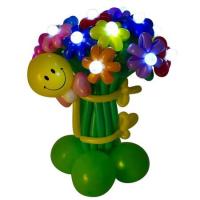 Фигура из шаров Светящийся букет цветов