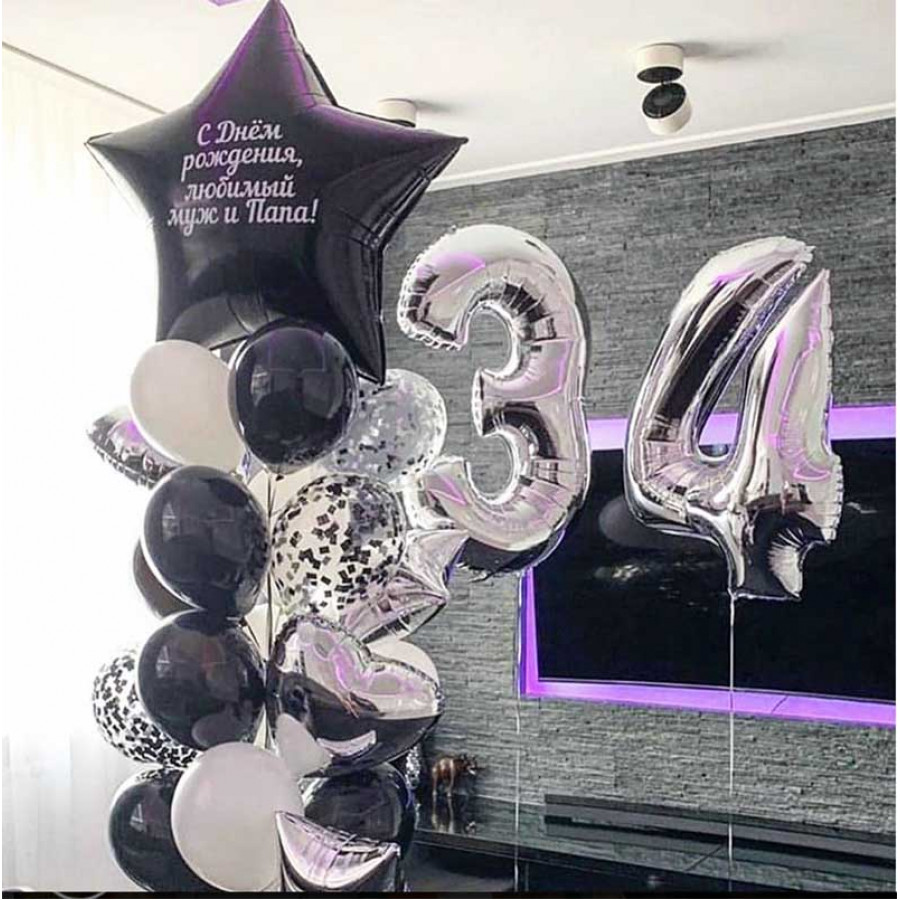 шары на день рождения мужа