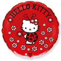 Воздушный шар Сердце, Hello Kitty, Котенок божья коровка