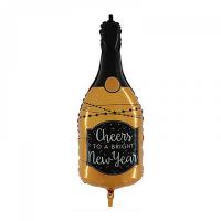 Фигурный шар бутылка шампанского Cheers New Yearr