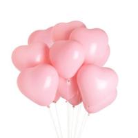Облако шаров Сердца розовые 100 шт