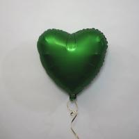 Шар сердце Сатин Green