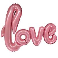 Надпись LOVE розовая