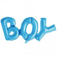 Фольгированный шар Boy (надпись)