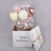 Коробка с шарами Happy Birthday
