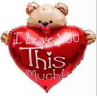 Сердце с мишкой ILY