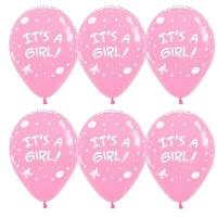 Гелиевые шары с рисунком Its A Girl!