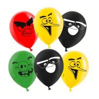 Гелиевые шары с рисунком Angry Birds