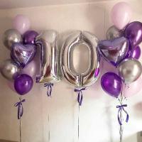 Композиция из шариков на 10 лет Рассвет