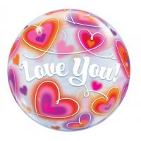 Шар Bubble I love you №2