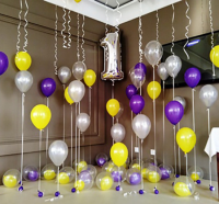 Фотозона из шаров Первый День Рождения