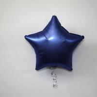 Шар звезда 19 Сатин Azure