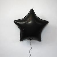 Шар звезда 19 Сатин Black