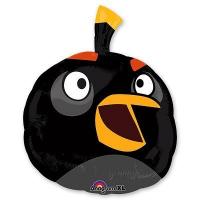 Шар фигура Angry Birds Черная Птица, 61 см