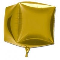Шар 3D КУБ 15 Б/РИС Металлик Gold