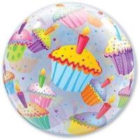 Шар Bubble 22 Кексы разноцветные