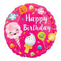 Шар Happy Birthday Сладости