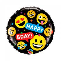 Шар Смайлик Happy Birthday Эмоции улыбок