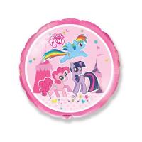 Фольгированный шар Круг My little pony в цирке