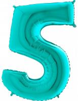 Шар цифра 5 Тиффани