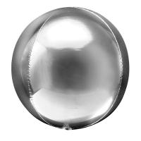 Шар 3D сфера Металлик Silver