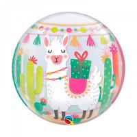 Шар Bubble Happy Birthday Лама