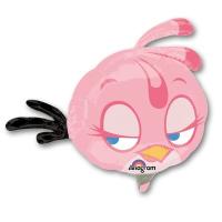 Шар фигура Angry Birds Розовая